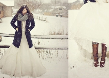 Accessoires mode pour mariées d'hiver